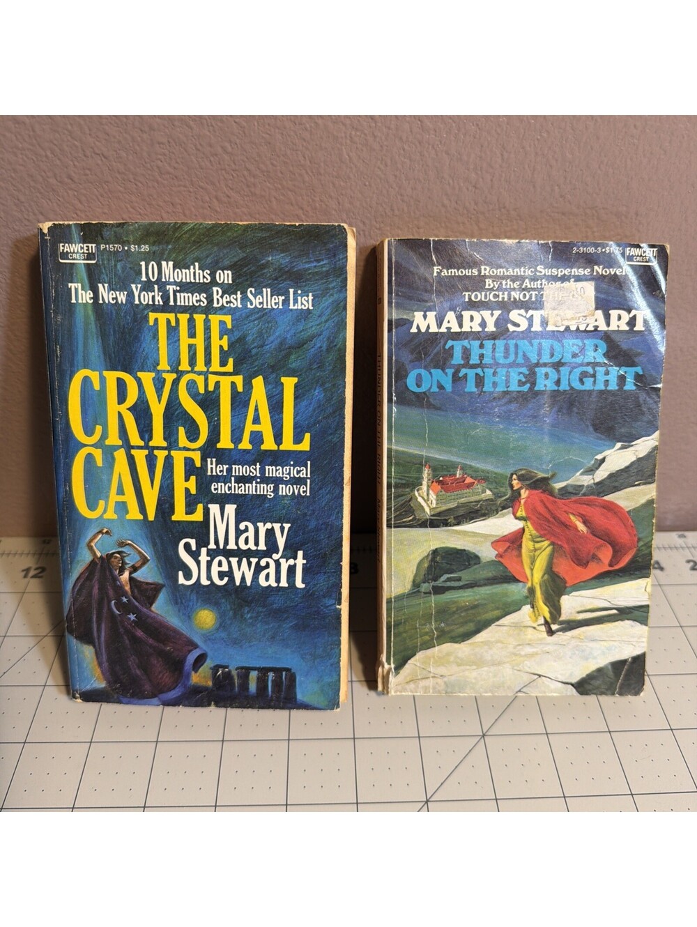 The Crystal Cave and Thunder On The Right by Mary Stewart